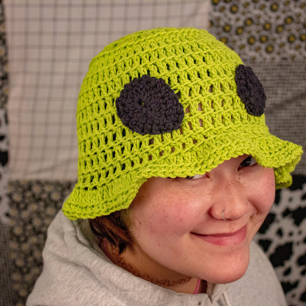 Alien Crochet Bucket Hat | Assorted Colors | Handmade by Juliet