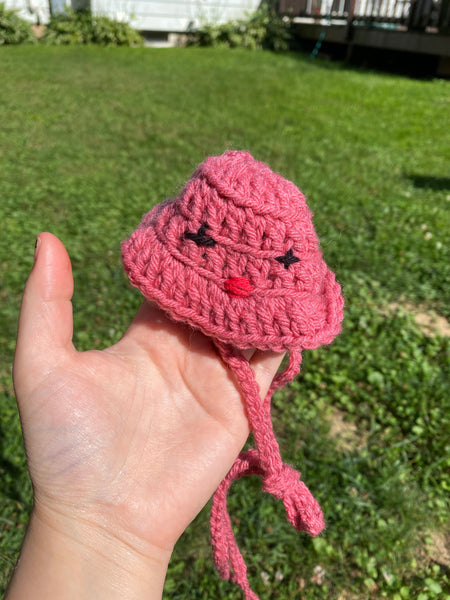 Assorted Tiny Crochet Hat with Strings | For Humans or For Pets