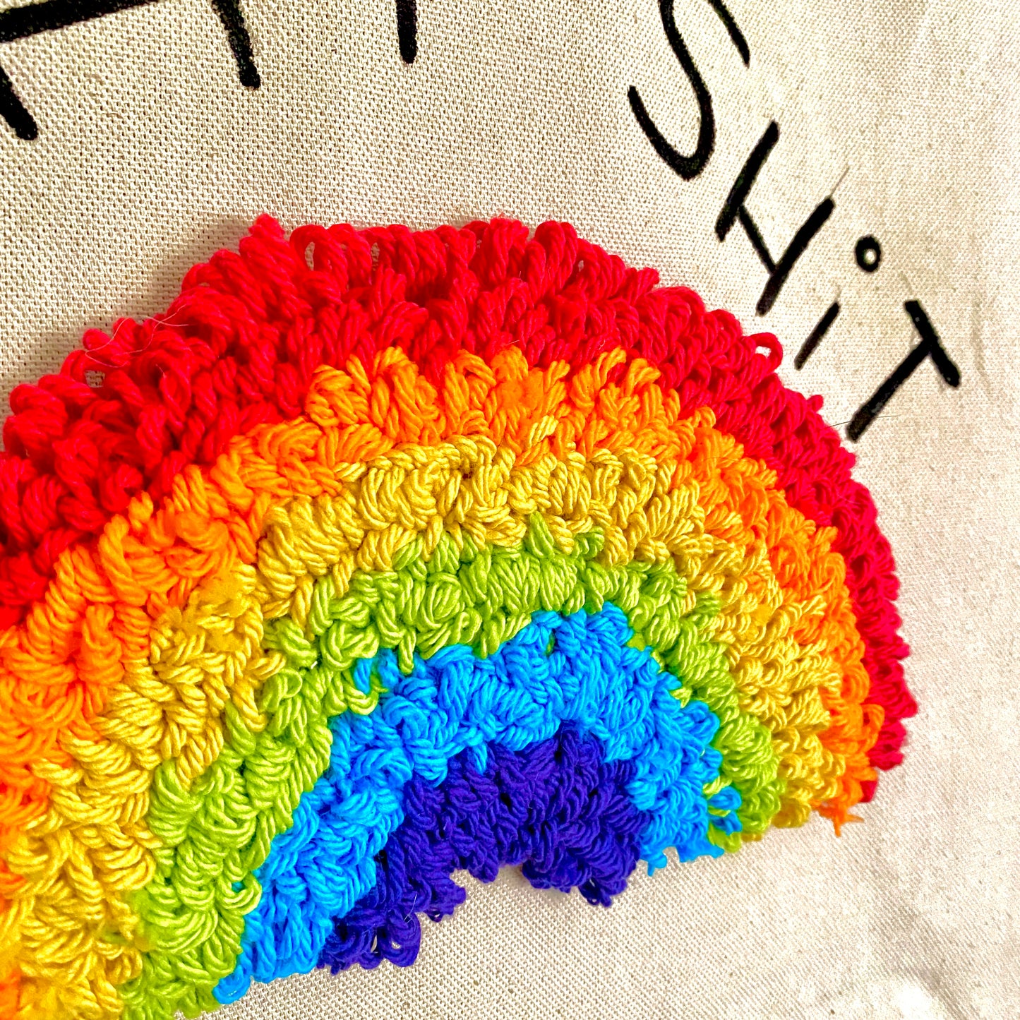 Gay Shit Rainbow Tote Bag & Rug